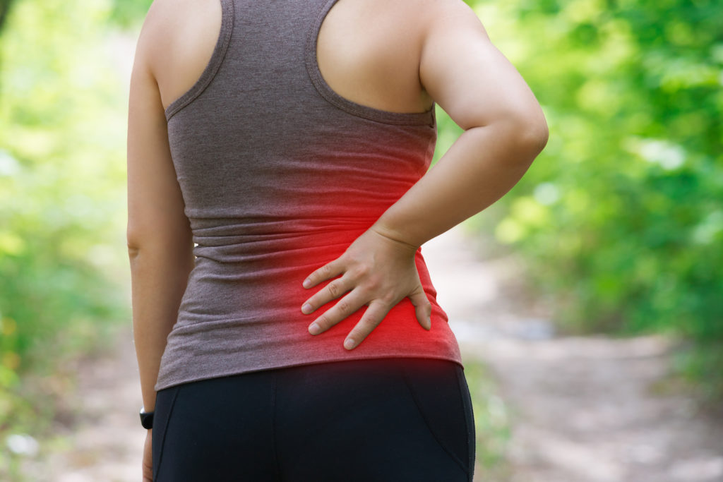 woman exercising suffer from sciatica pain
